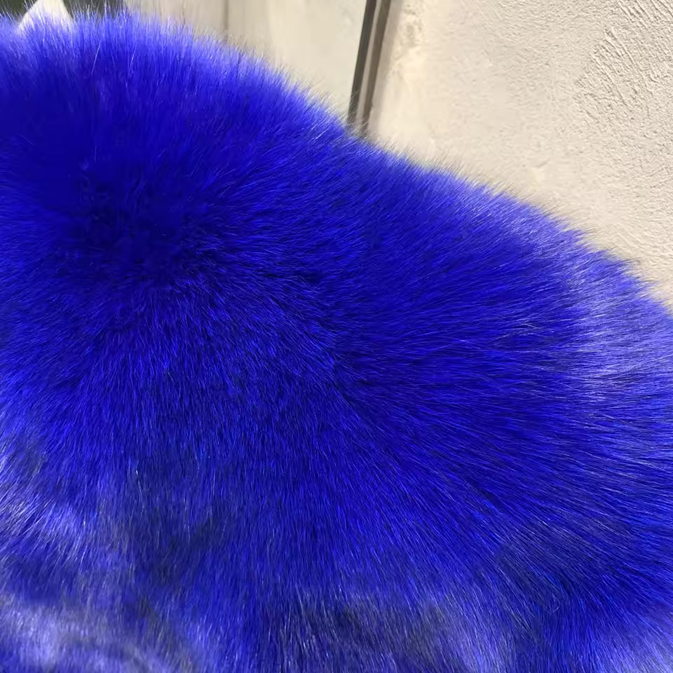 Natural Fox Fur Coat