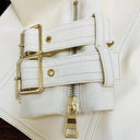 Double Breasted Faux Leather Jacket