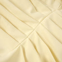 Butter Yellow Strapless Draped Maxi Dress