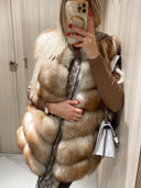GILET IN VERA PELLE DI VOLPE DA FAVOLA