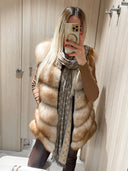 GILET IN VERA PELLE DI VOLPE DA FAVOLA