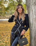 BLAZER DE TWEED EN NEGRO 
