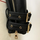 Double Breasted Faux Leather Jacket