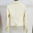 Double Breasted Faux Leather Jacket
