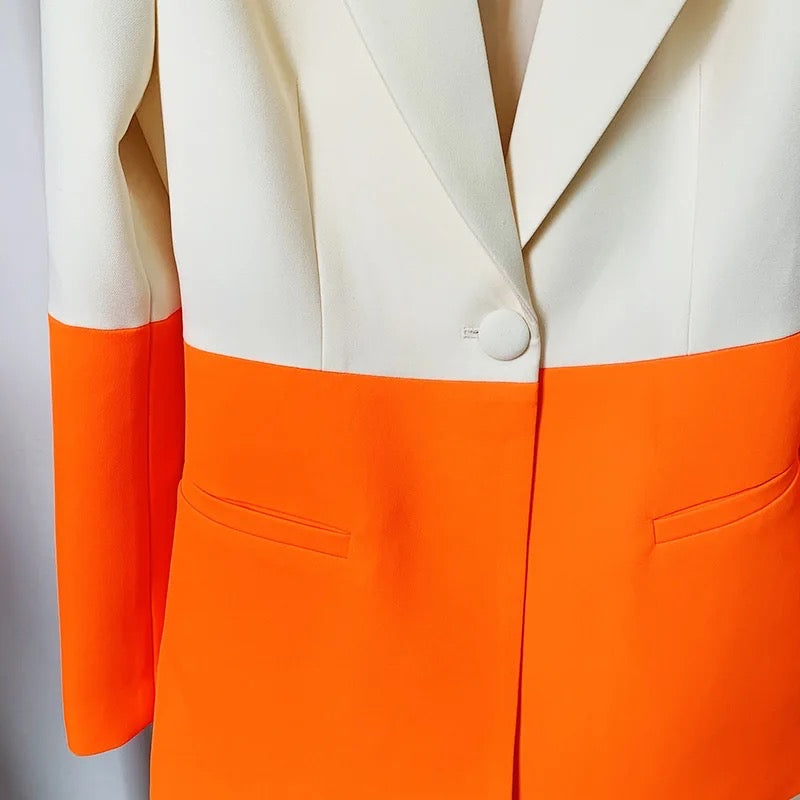 Farah Orange Two Pieces Set