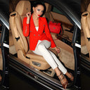 Double Breasted Blazer in Red