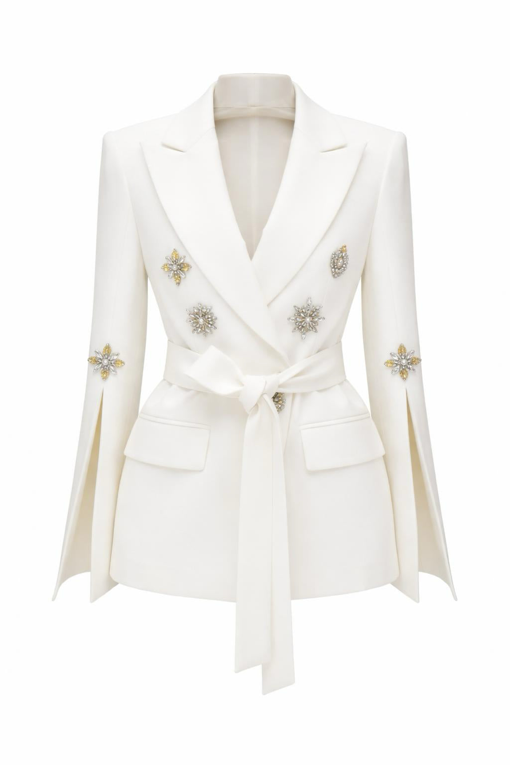 Swarovski Diamond Belted Blazer