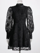 Fiorella Patchwork Lace Dress