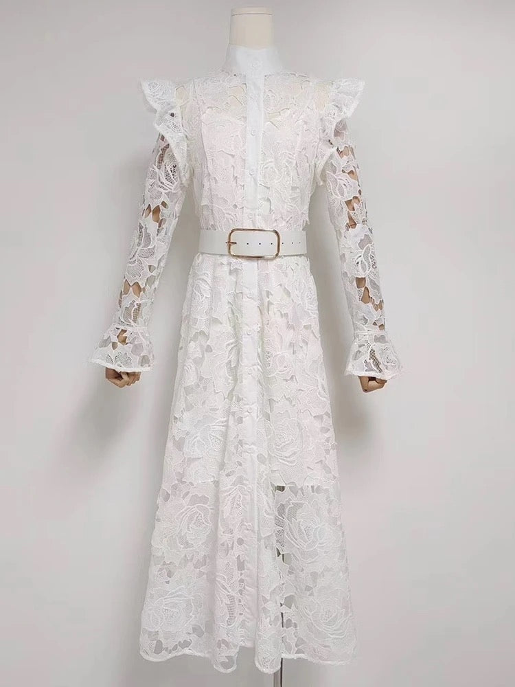 Heidi Patchwork Lace Dress