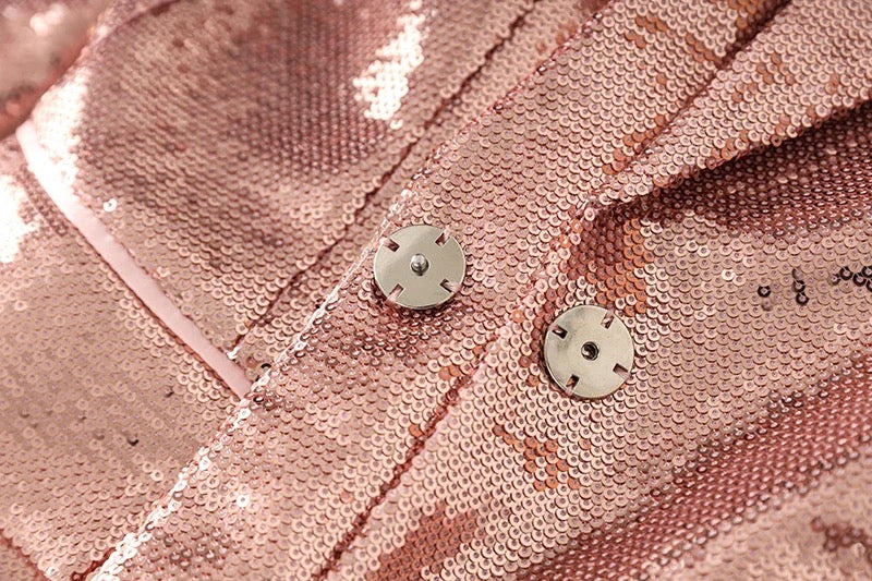 Larissa Sequin Two Pieces Set in Champagne