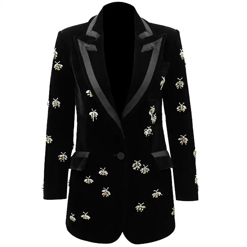 Black Velvet Blazer