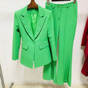 Conjunto dos piezas Jwana verde
