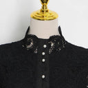 Vestido de encaje con patchwork Hanna 