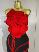 Rosé Bloom Bandage Dress