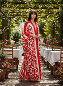 Yara Floral Silk Abaya