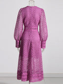 Abito in pizzo patchwork Kloé 