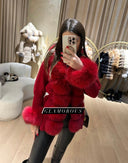 Bombshell Fox Fur Cardigan