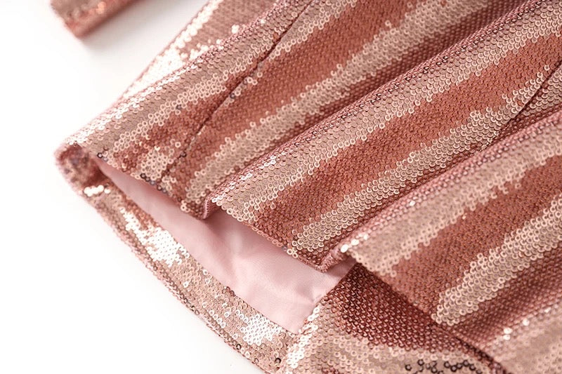 Larissa Sequin Two Pieces Set in Champagne