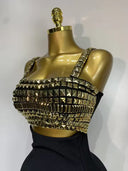 Studded Bandage Midi Dress