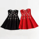 Embellished Strapless Bandage Dress
