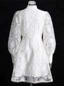 Fiorella Patchwork Lace Dress