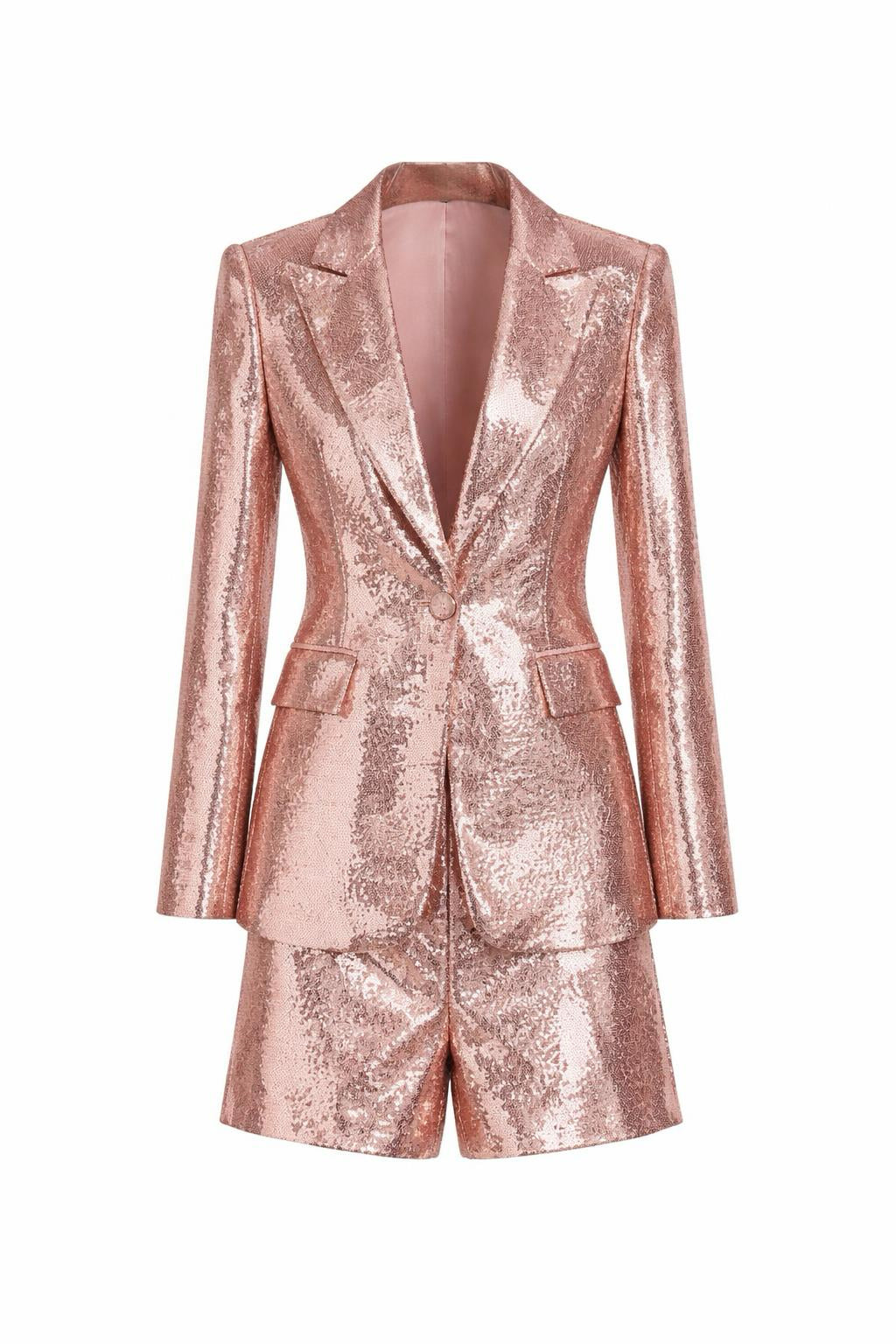 Larissa Sequin Two Pieces Set in Champagne