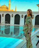 Silk Dress in Pastel Green