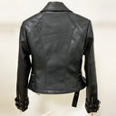 Double Breasted Faux Leather Jacket