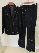 Conjunto Zeina Negro Dos Piezas