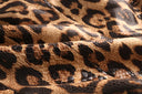 Double Breasted Leopard Leather Blazer