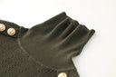 Sia Long Sleeve Wool Top in Army Green