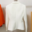 Double Breasted Blazer in White