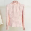 BLAZER TWEED EN ROSA 