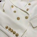 Double Breasted Blazer in White