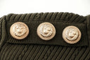 Sia Long Sleeve Wool Top in Army Green
