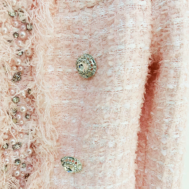 Tweed Blazer in pink