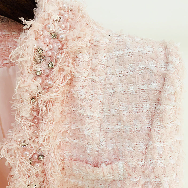 Tweed Blazer in pink