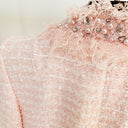 BLAZER TWEED EN ROSA 