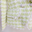 BLAZER TWEED VERDE/BLANCO 