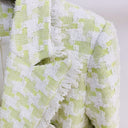 BLAZER TWEED VERDE/BLANCO 