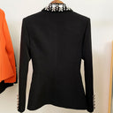 BLAZER DOPPIOPETTO IN NERO CON STRASS 