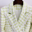 BLAZER TWEED VERDE/BLANCO 