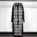 Fox Fur Cashmere/Knit Cardigan in black