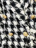 BLAZER CRUZADO DE TWEED B/N 
