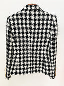 Double Breasted B/W Tweed Blazer