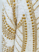 White Embellished Tweed Blazer