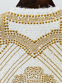 White Embellished Tweed Blazer