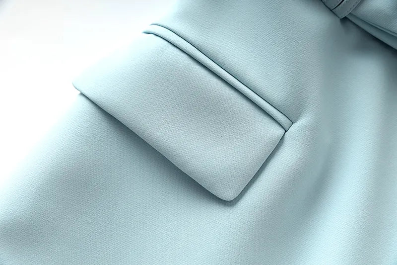 Two-Piece Skirt Set in sky blue
