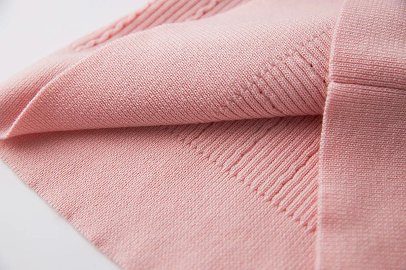 Sia Long Sleeve Wool Top in Pink