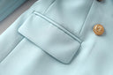 Two-Piece Skirt Set in sky blue
